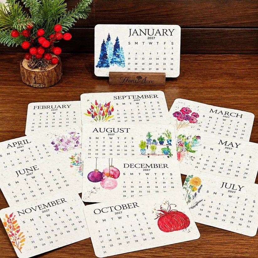🌱 Eco-Friendly Plantable Calendar 2027 — 50% OFF