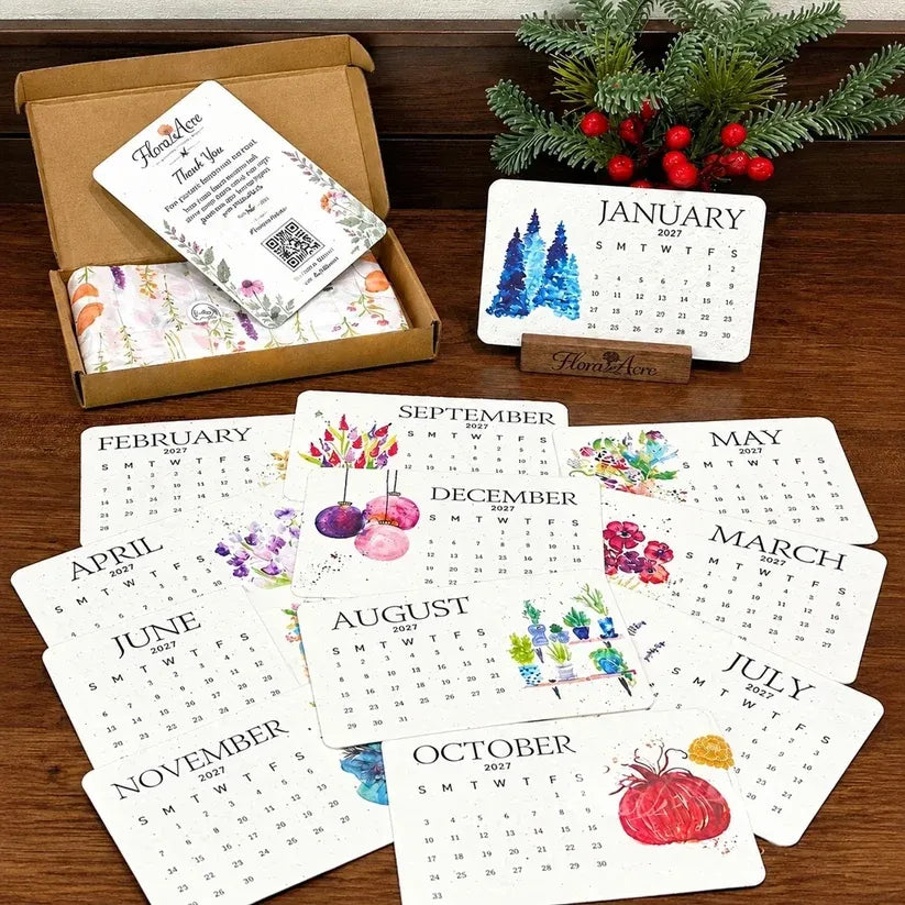 🌱 Eco-Friendly Plantable Calendar 2027 — 50% OFF