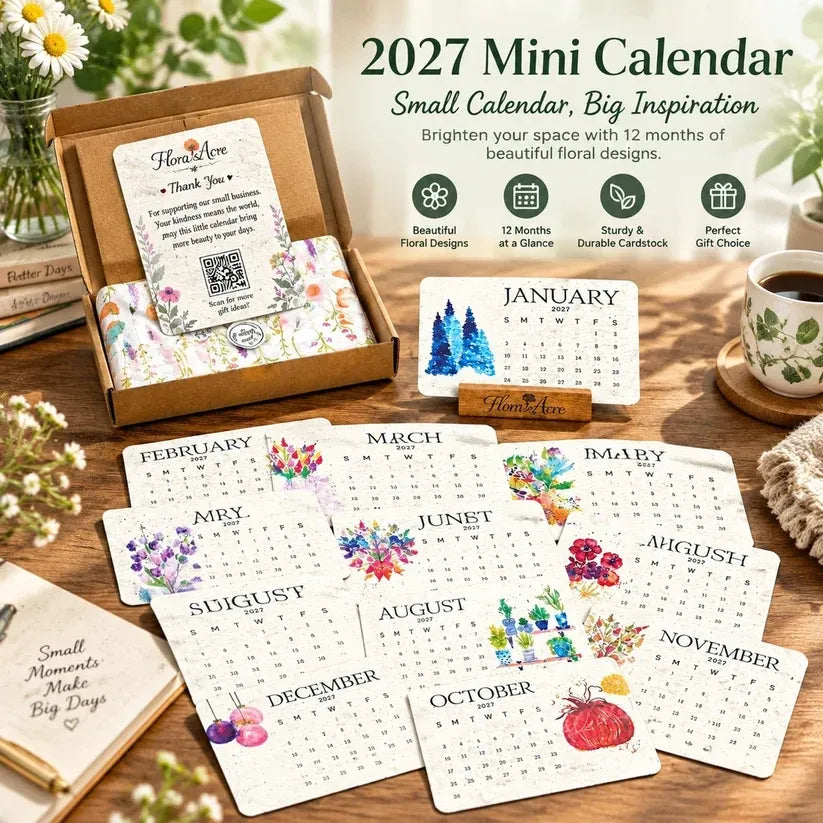 🌱 Eco-Friendly Plantable Calendar 2027 — 50% OFF