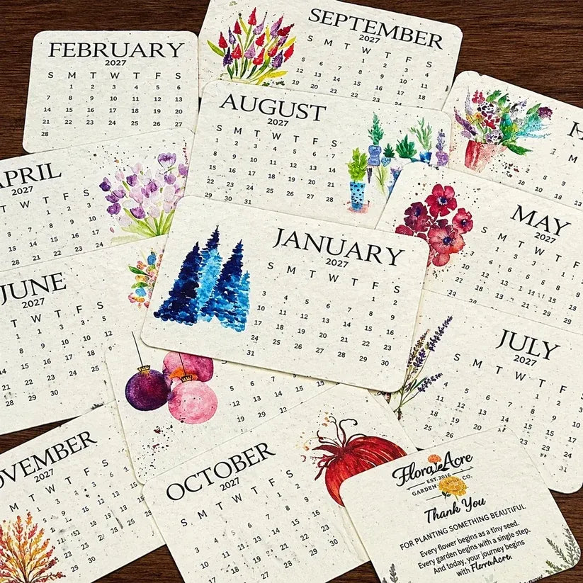 🌱 Eco-Friendly Plantable Calendar 2027 — 50% OFF
